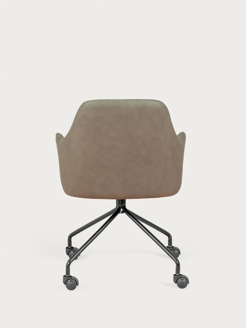 Silla de oficina tapizada en tela vintage - Skyline FurnMod - 1