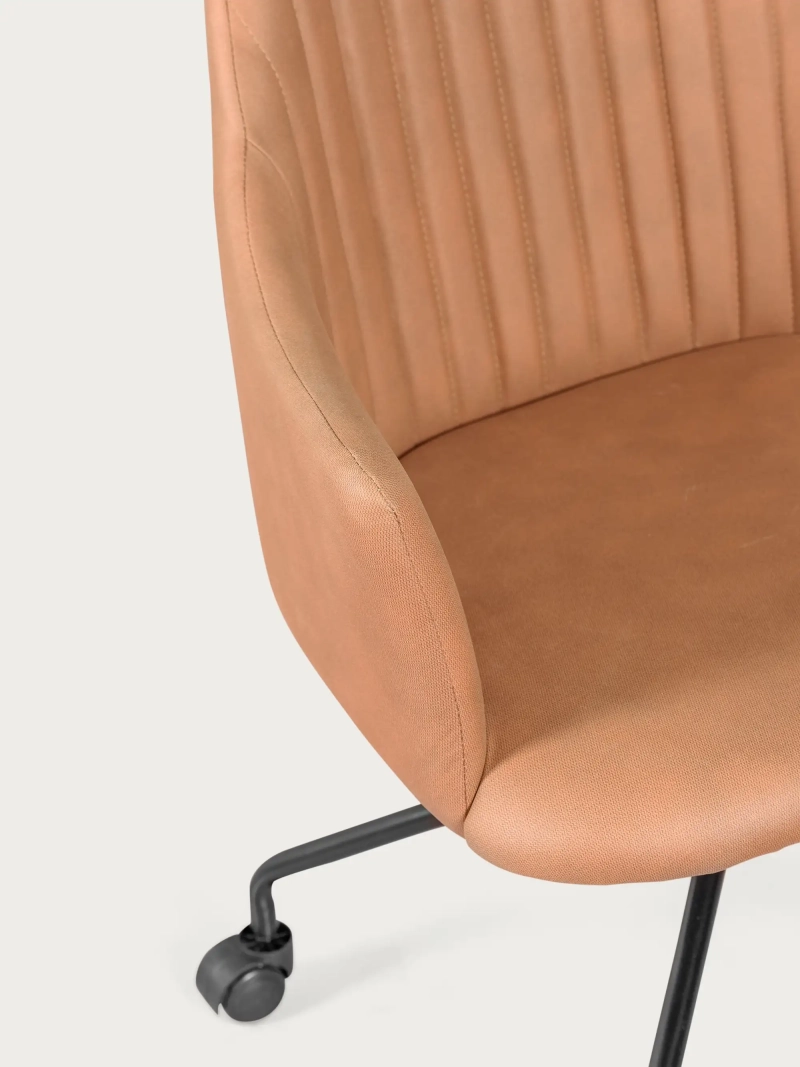 Vintage-kankaalla verhoiltu toimistotuoli - Skyline FurnMod - 10