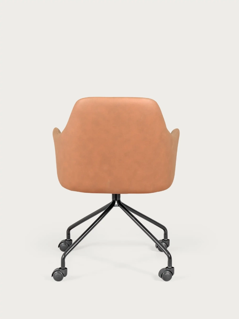 Office chair upholstered in vintage fabric - Skyline FurnMod - 8