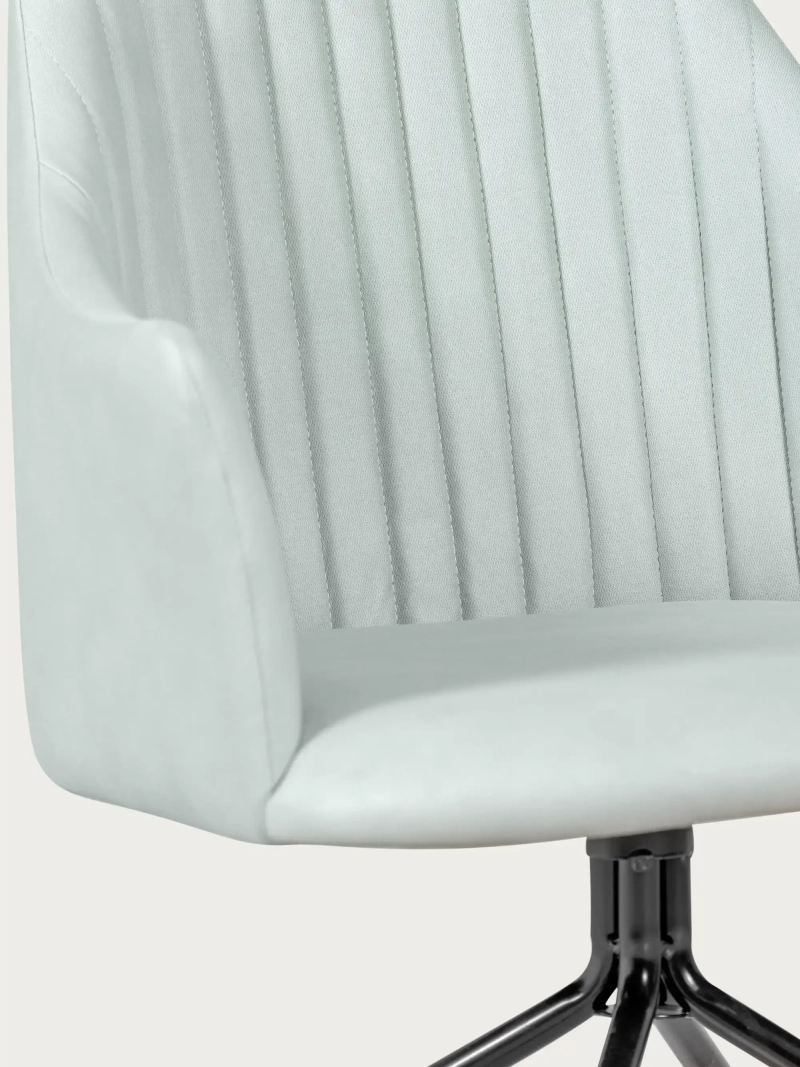 Chaise de bureau recouverte d'un tissu vintage - Skyline FurnMod - 15