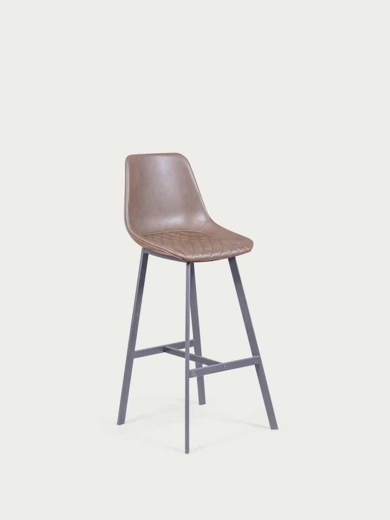 hocker Vintage Kunstlederbezug (76cm) - Jules FurnMod - 1