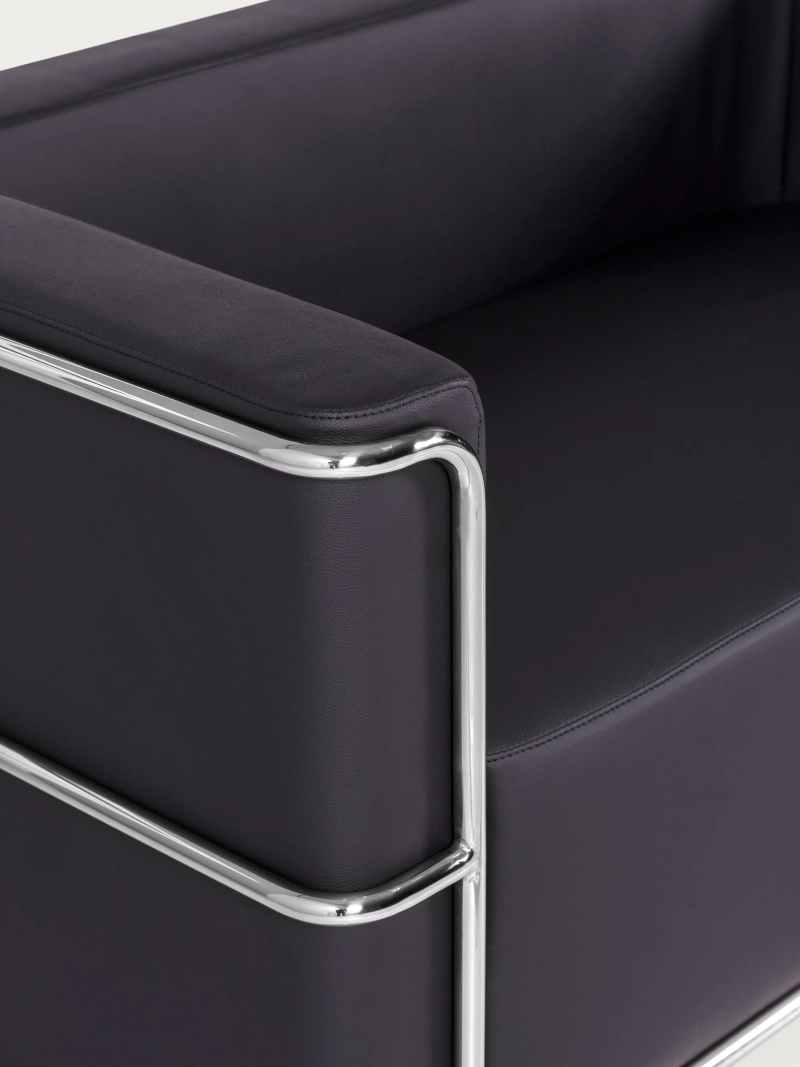 2-Sitzer-Sofa aus Öko-Leder mit Gestell aus Edelstahl - Torino FurnMod - 4