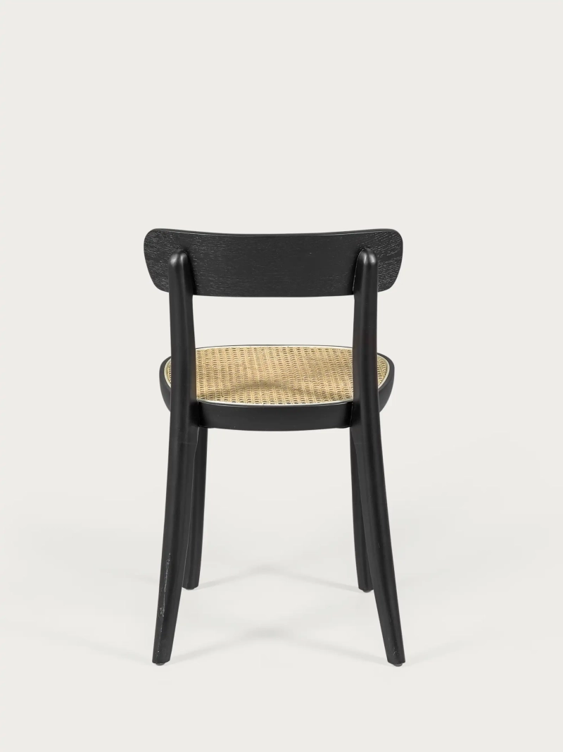 Scaun de design din lemn de frasin și scaun din rattan natural - Tours FurnMod - 14