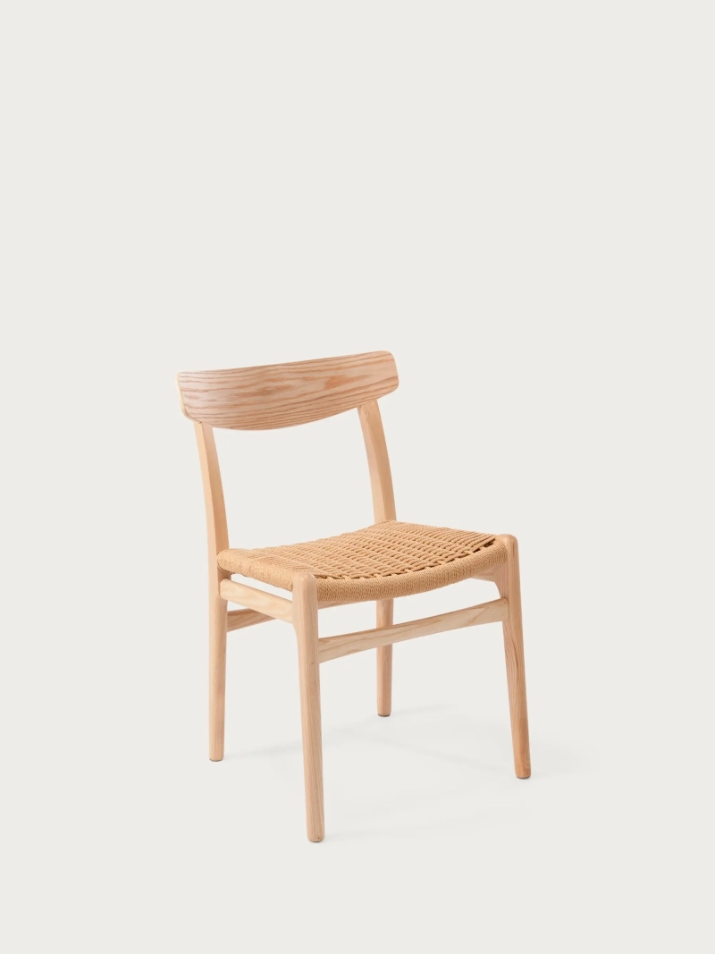 Silla de comedor nórdica en madera de fresno - Liam FurnMod - 1