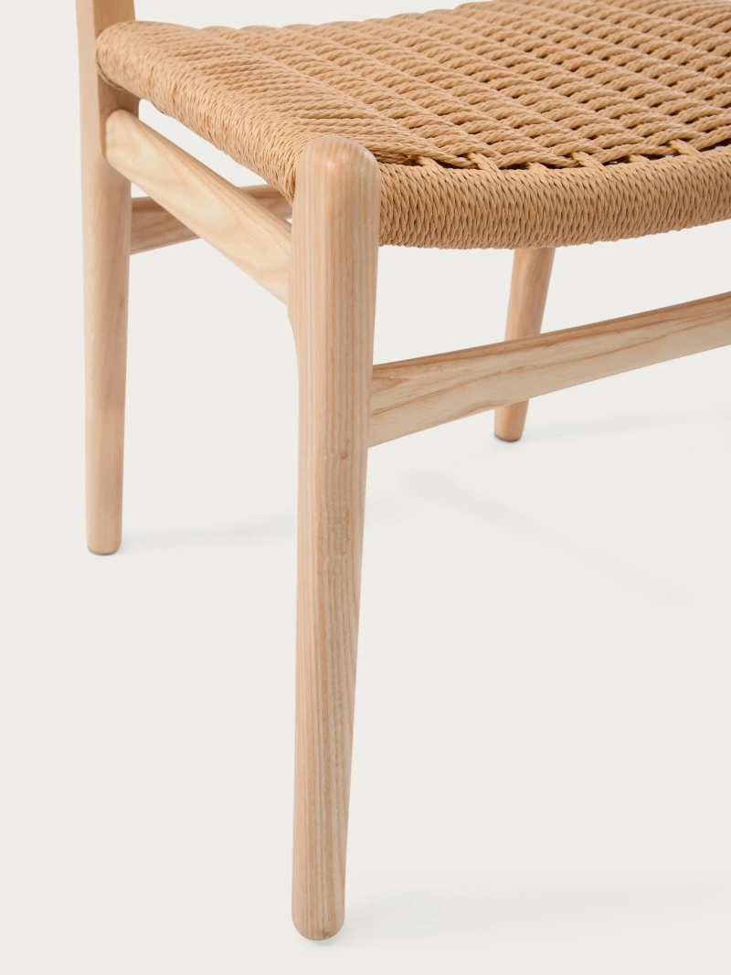 Nordic essenhouten eetkamerstoel - Liam FurnMod - 4