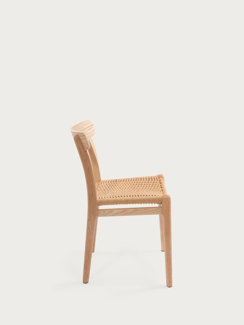 Nordic chaise de salle à manger en frêne - Liam FurnMod - 8