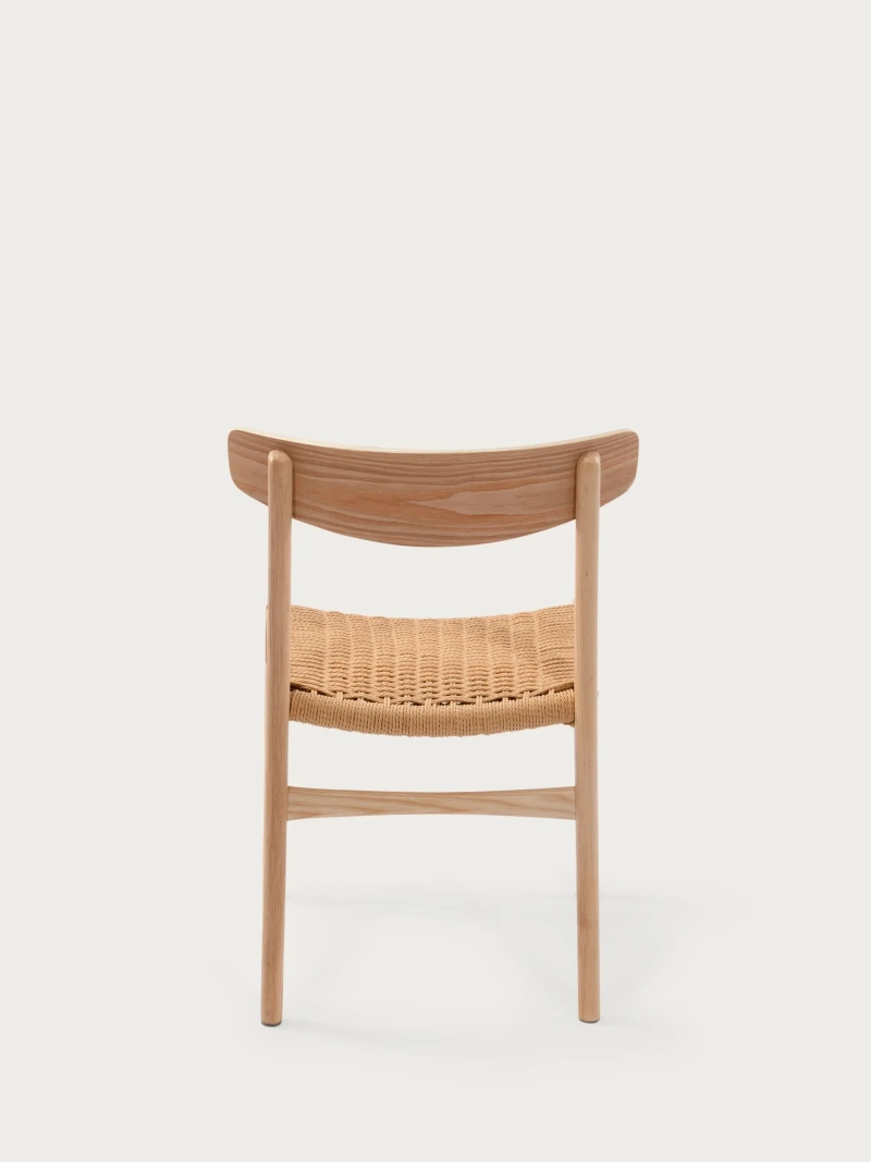 Silla de comedor nórdica en madera de fresno - Liam FurnMod - 1