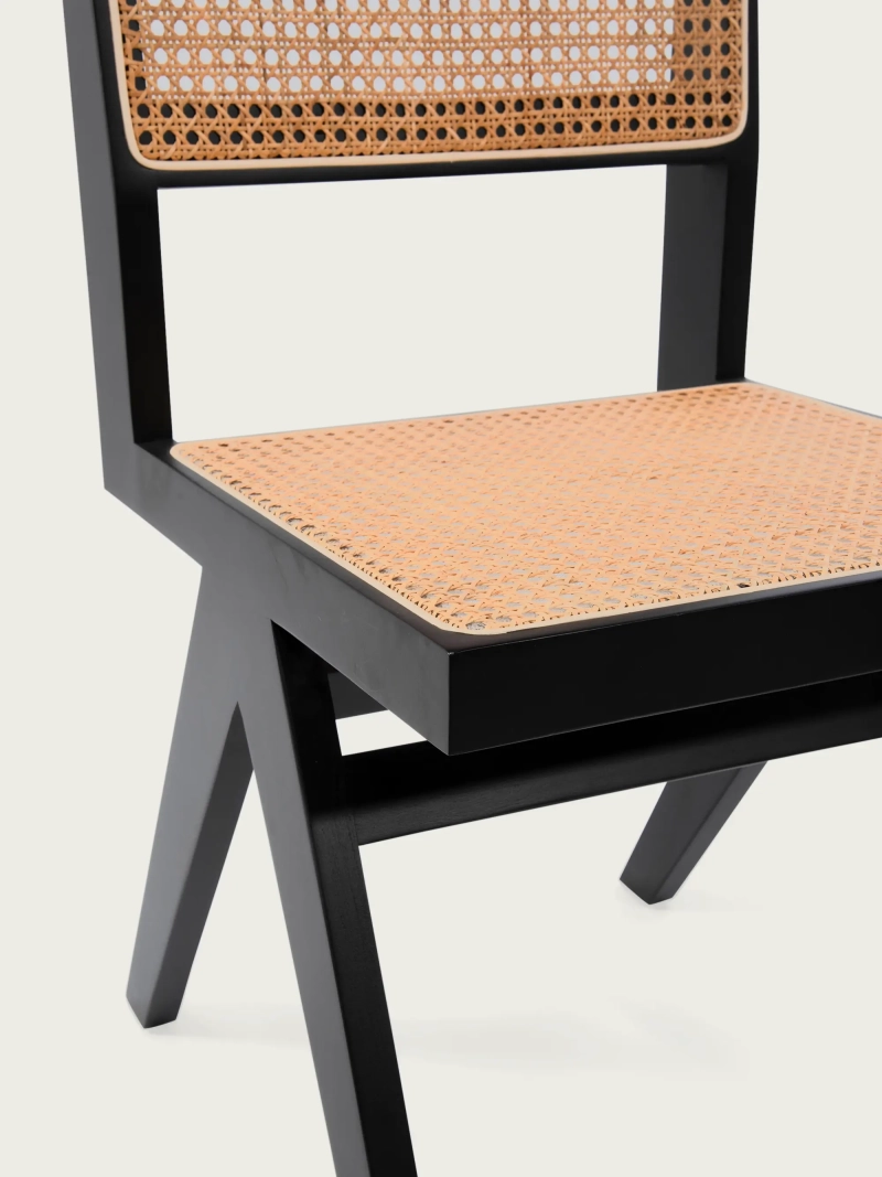 Classic chair in natural rattan and ash wood - Compass FurnMod - 6