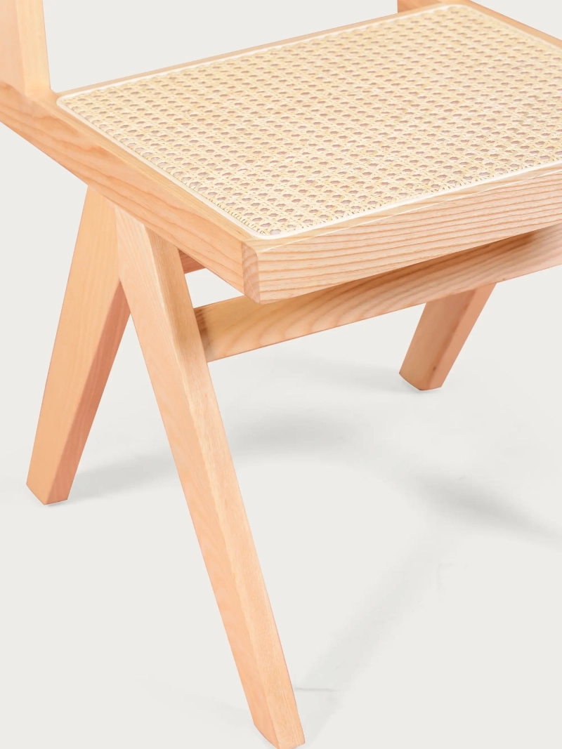 Classic chair in natural rattan and ash wood - Compass FurnMod - 10