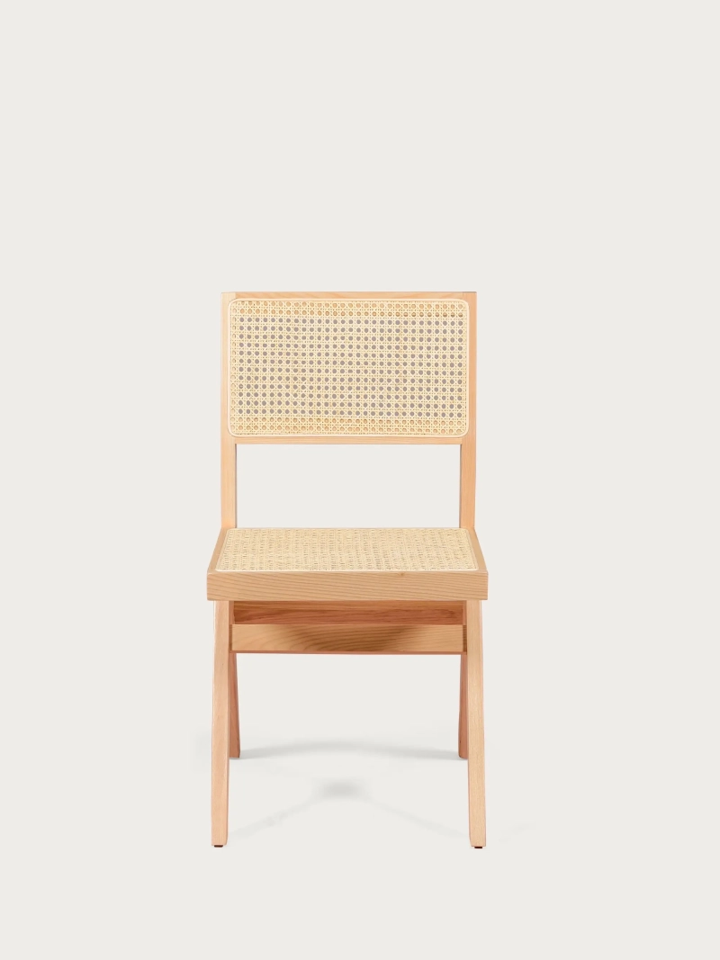 Classic chair in natural rattan and ash wood - Compass FurnMod - 10