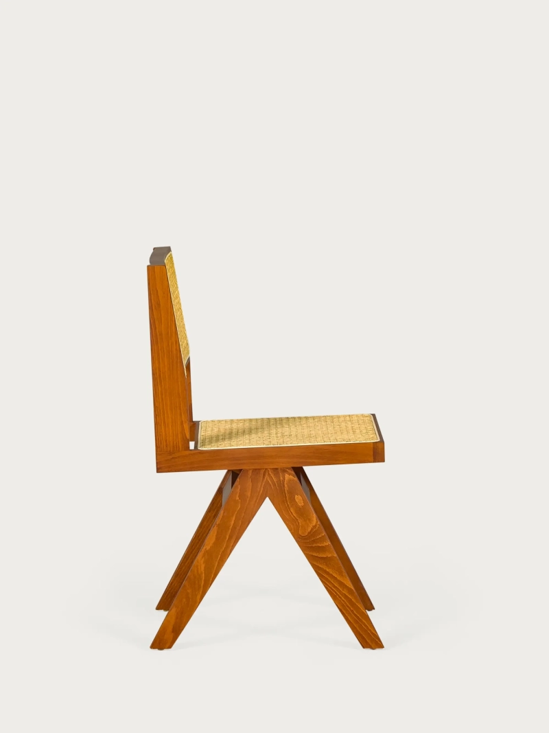 Silla clásica en ratán natural y madera de fresno - Compass FurnMod - 17