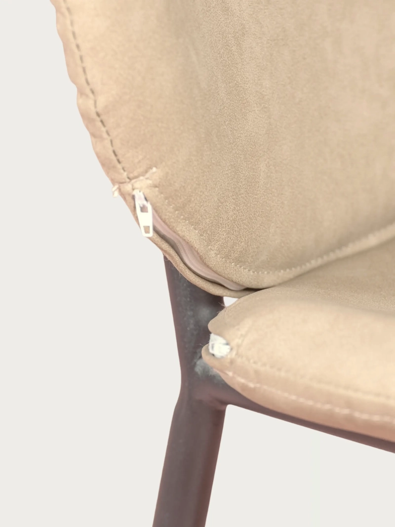 Retro chair upholstered in antique leatherette - Slice FurnMod - 1