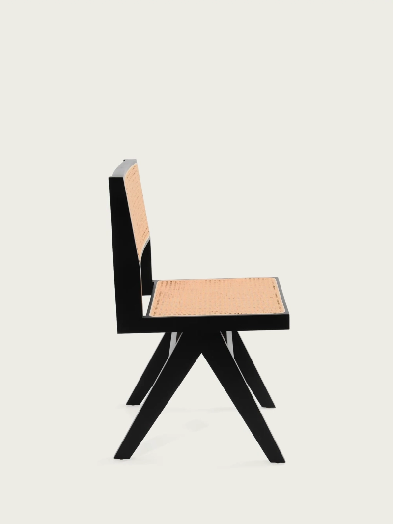 Classic chair in natural rattan and ash wood - Compass FurnMod - 8