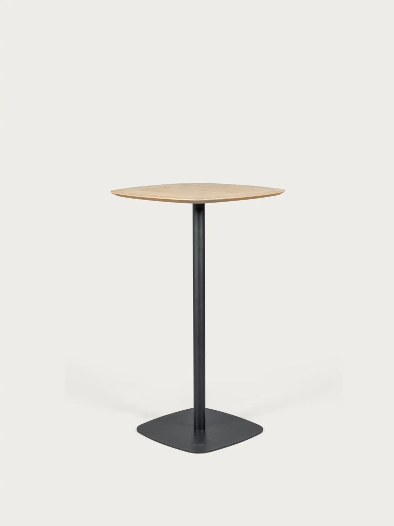 Wysoki stół barowy w stylu industrialnym, 106 cm wysokości i 60x60 cm - Pub FurnMod - 6