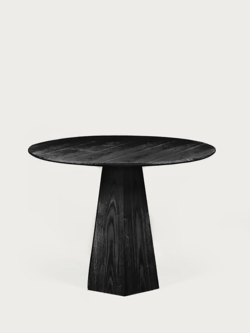 Dining table with central ash wood base (100cm) - Nest FurnMod - 7