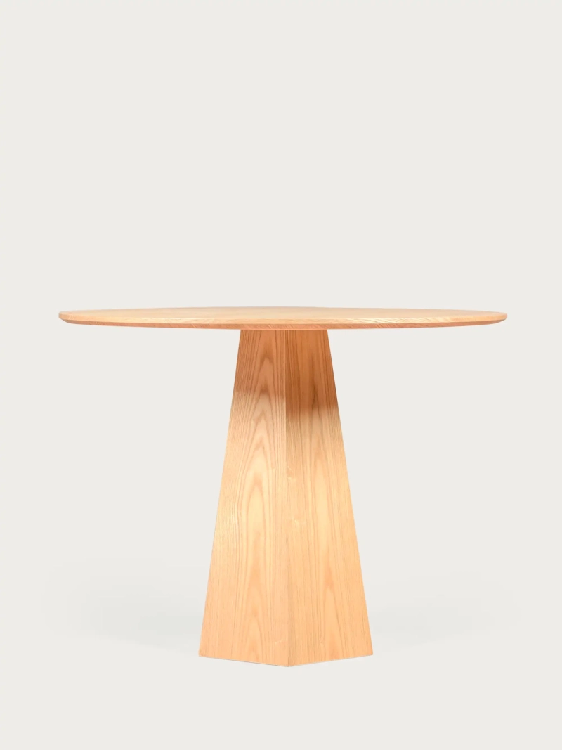 Mesa de comedor con pie central en madera de fresno (100cm) - Nest FurnMod - 1