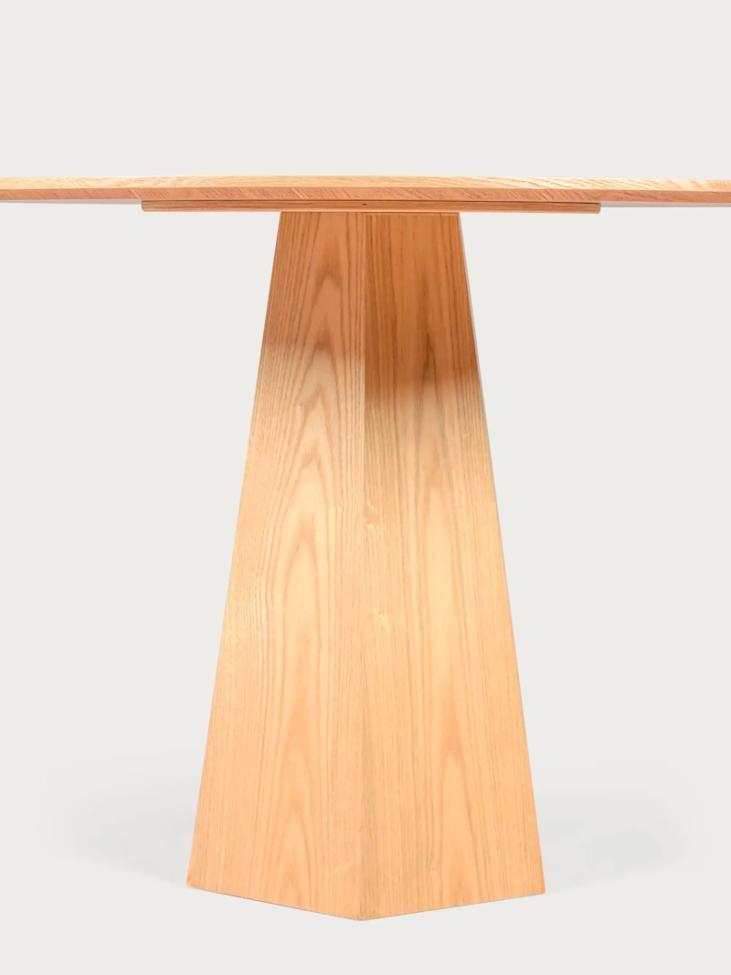 Esstisch mit zentralem Untergestell aus Eschenholz (100cm) - Nest FurnMod - 5