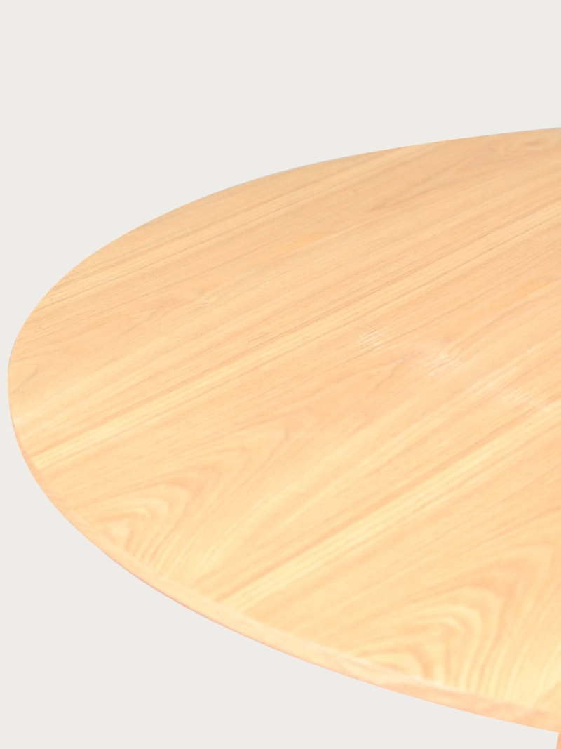 Mesa de comedor con pie central en madera de fresno (100cm) - Nest FurnMod - 4