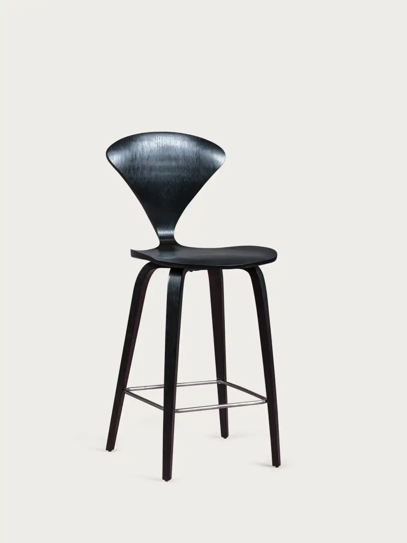Skandinavski kuhinjski stolček iz ukrivljenega lesa (65 cm) - Cherner FurnMod - 15