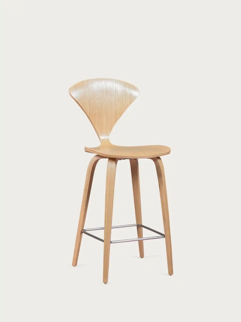 Taburete de cocina escandinavo de madera curvada (65cm) - Cherner FurnMod - 10