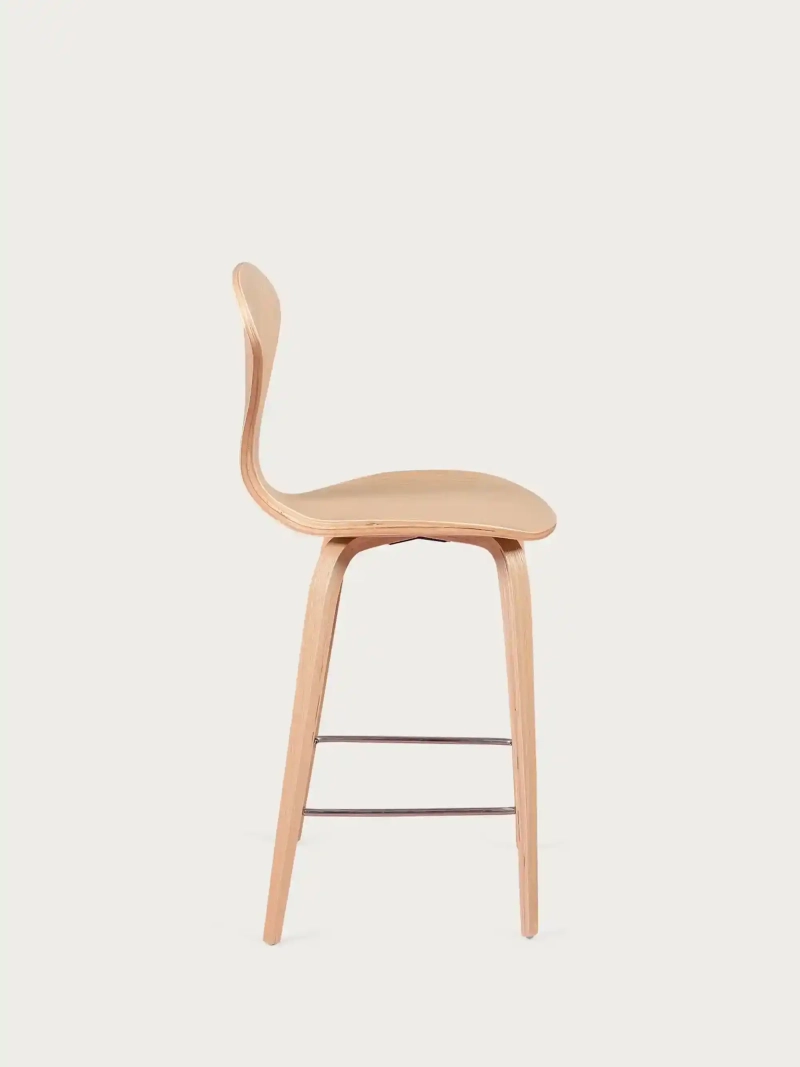 Taburete de cocina escandinavo de madera curvada (65cm) - Cherner FurnMod - 9