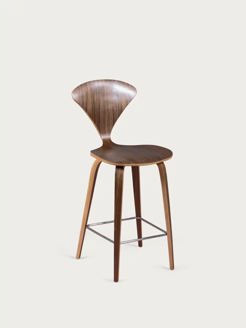 Taburet de bucătărie scandinav din lemn curbat (65cm) - Cherner FurnMod - 1