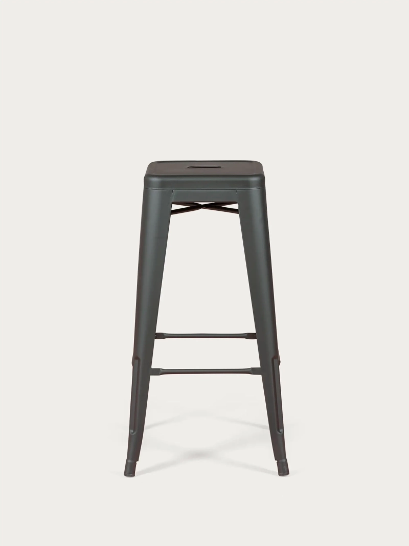 pall metallic i lackerat stål (76cm) - Bistro FurnMod - 3