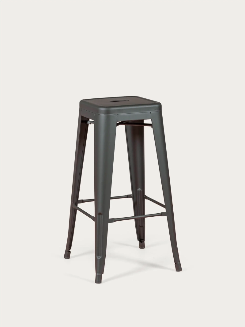 Taburete metálico en acero lacado (76cm) - Bistro FurnMod - 1
