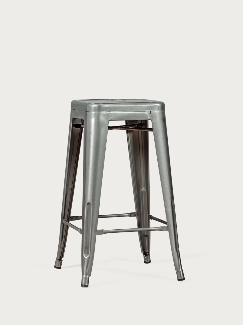 stool metal stackable steel (68cm) - Bistro FurnMod - 1