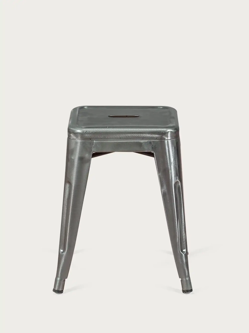 hocker Industrie Stahl metallisiert Bass (45cm) - Bistro FurnMod - 4