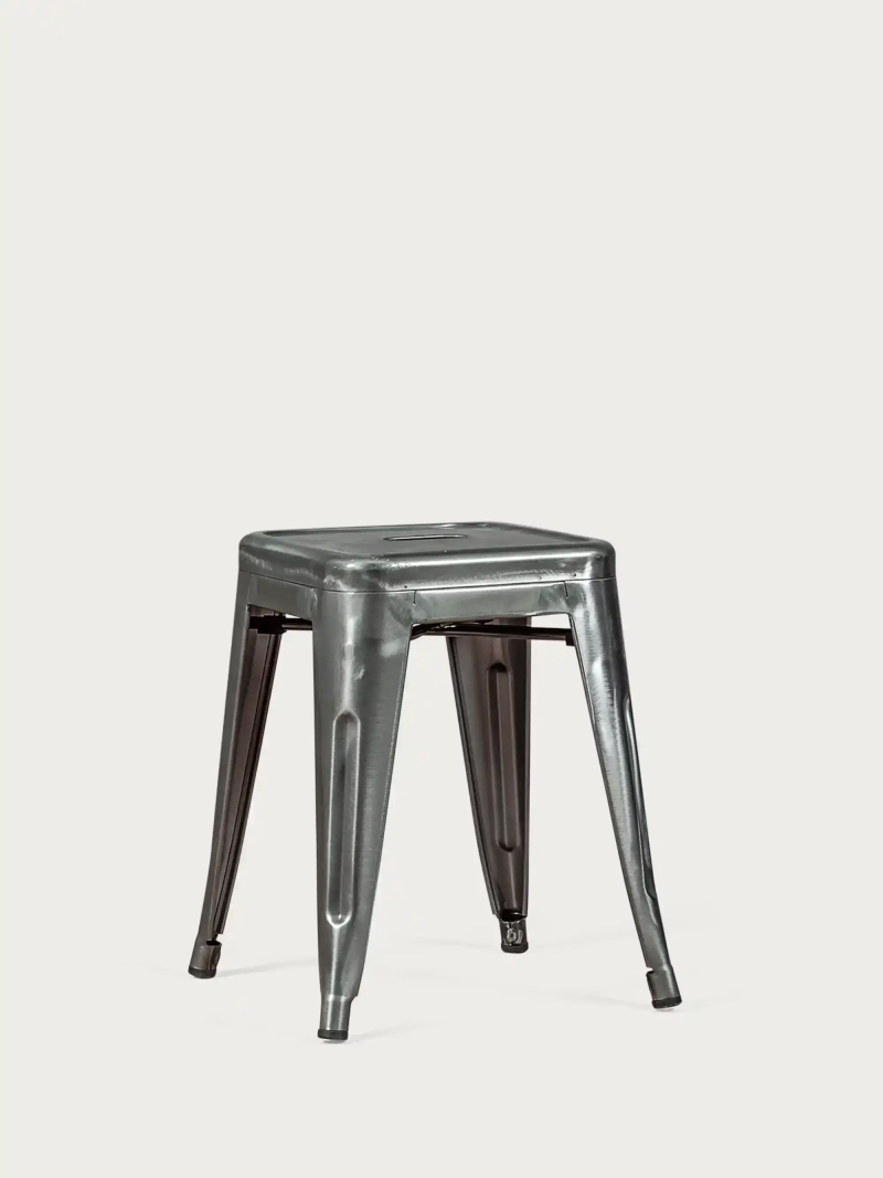 hocker Industrie Stahl metallisiert Bass (45cm) - Bistro FurnMod - 5