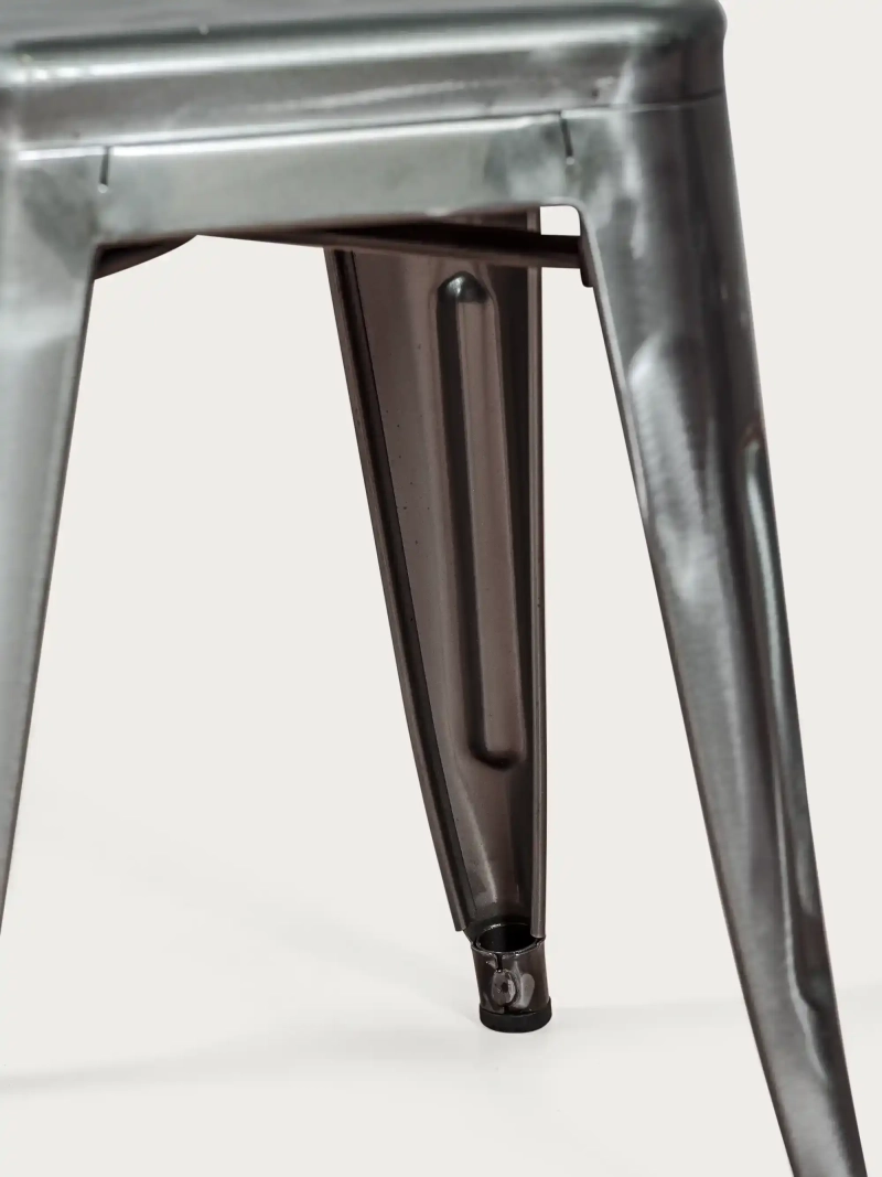 pall industriellt stål metalliserad bas (45cm) - Bistro FurnMod - 3