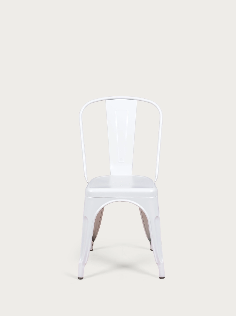 Chaise en acier métallique de style industriel - Bistro FurnMod - 1
