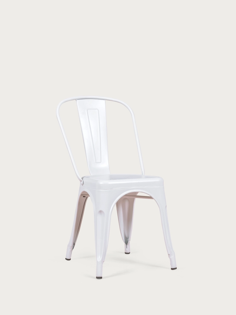 Sedia in acciaio metallico in stile industriale - Bistro FurnMod - 1