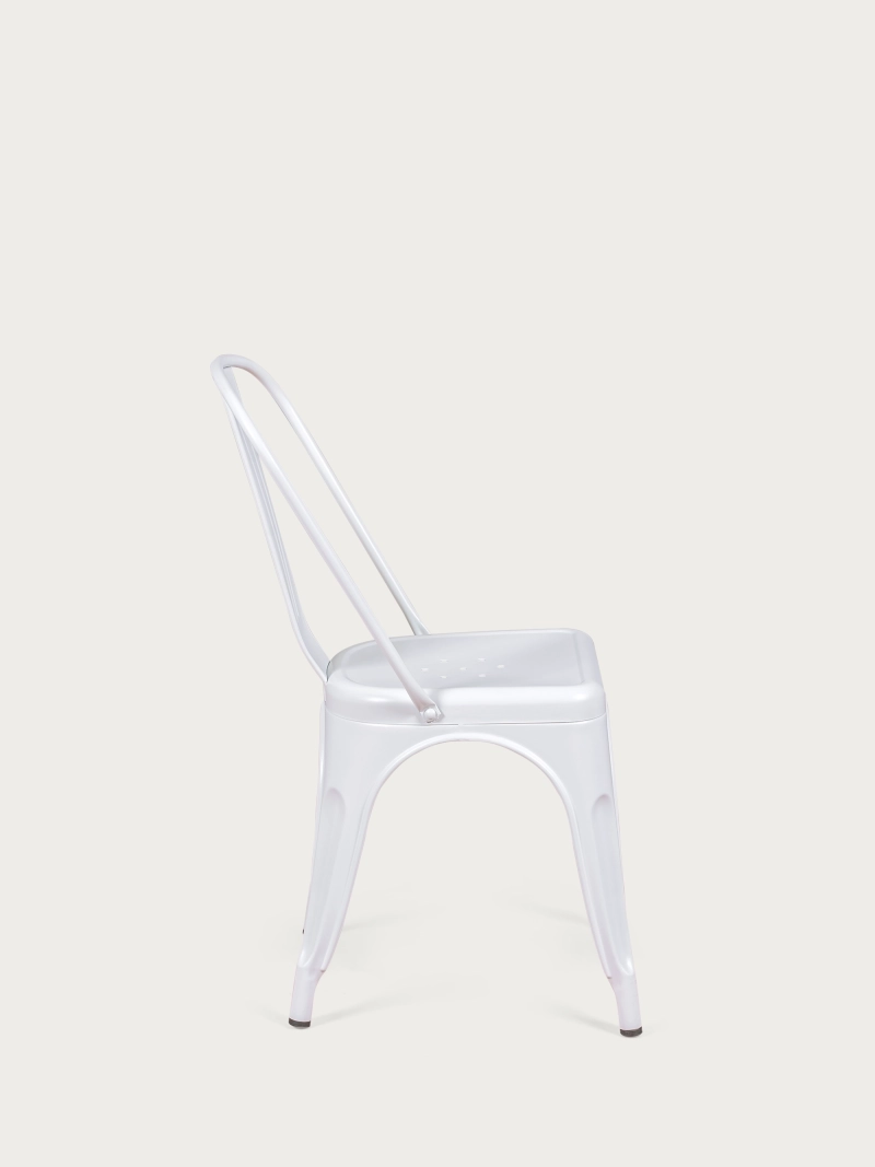 Silla metálica en acero de estilo industrial - Bistro FurnMod - 5