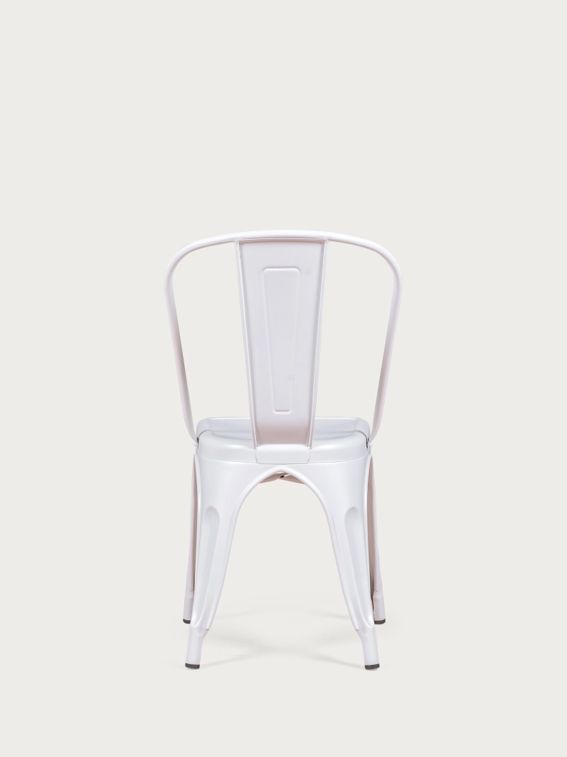 Cadeira de aço metálico de estilo industrial - Bistro FurnMod - 6