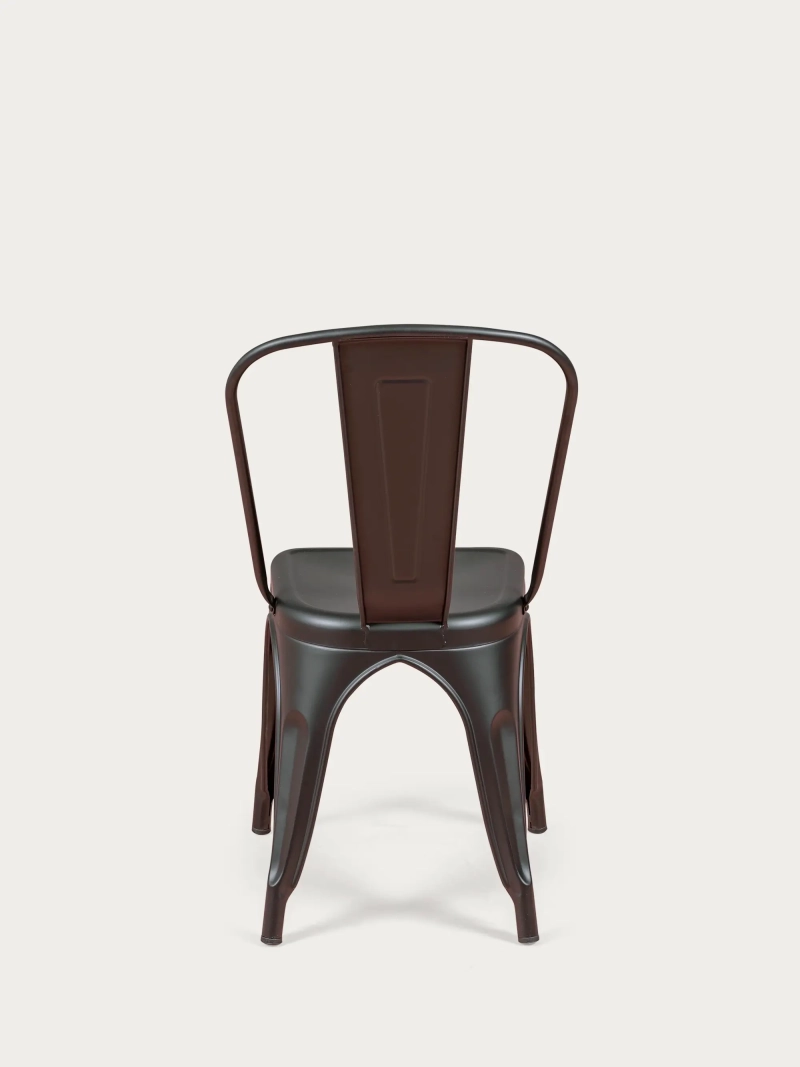Cadeira de aço metálico de estilo industrial - Bistro FurnMod - 7