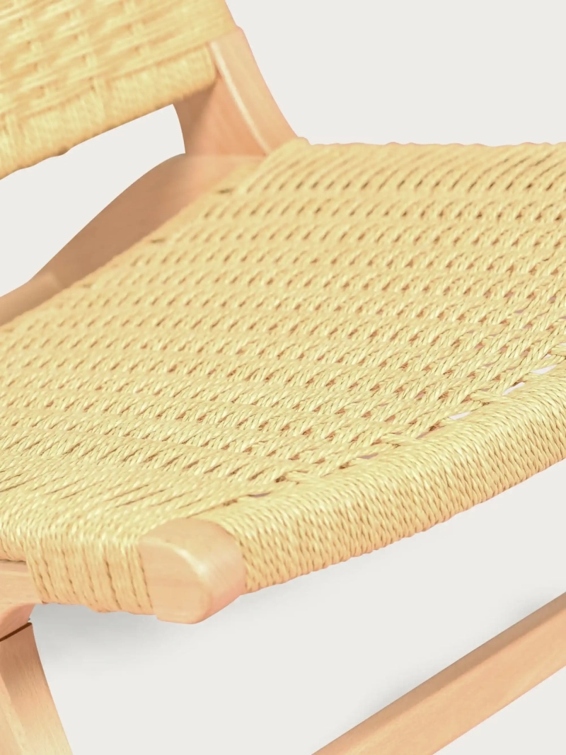 Sillón nórdico en madera de haya y cuerda ecológica - Liam FurnMod - 4