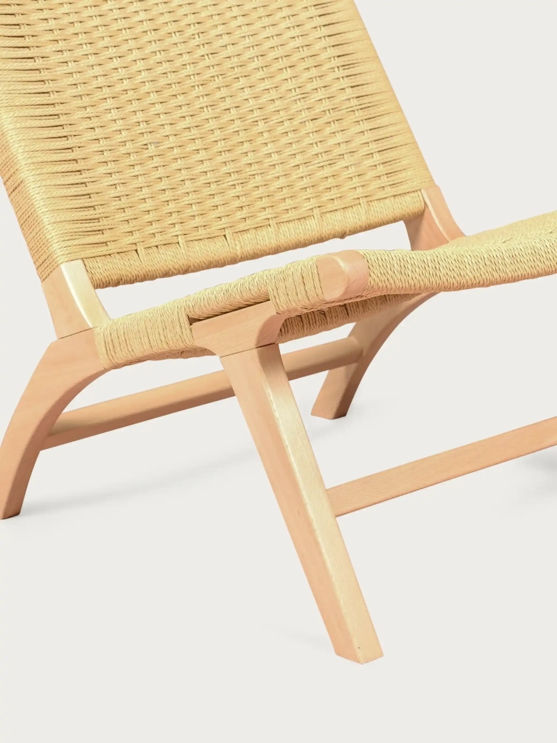 Sillón nórdico en madera de haya y cuerda ecológica - Liam FurnMod - 1