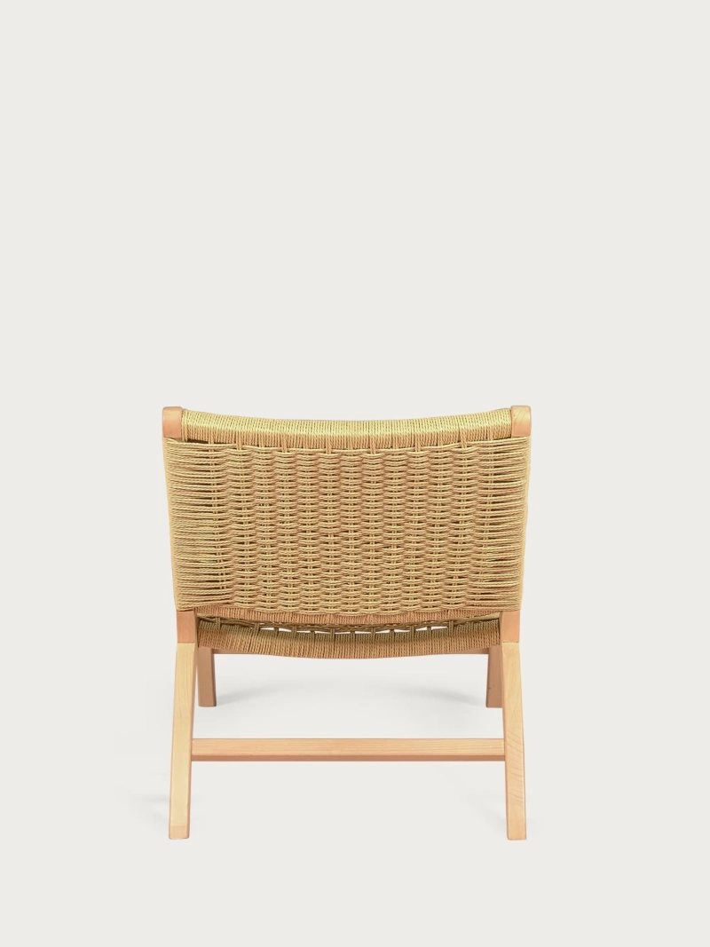 Sillón nórdico en madera de haya y cuerda ecológica - Liam FurnMod - 10
