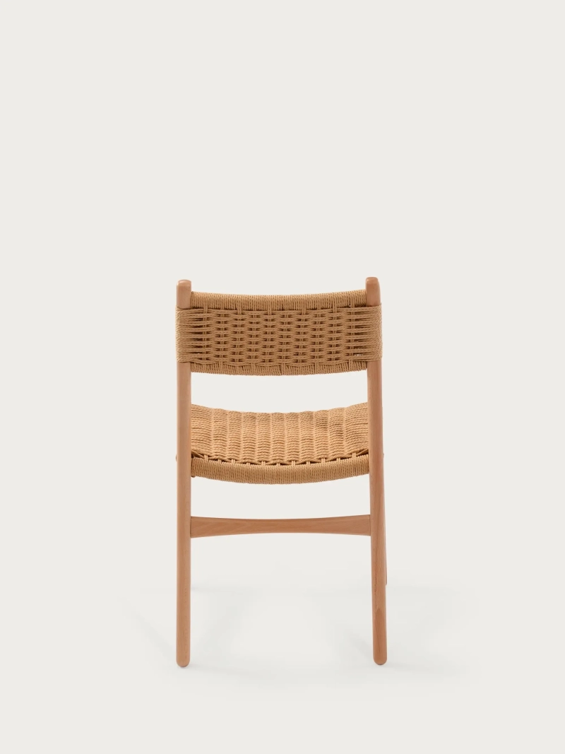 Nordic beech wood dining chair - Liam FurnMod - 2