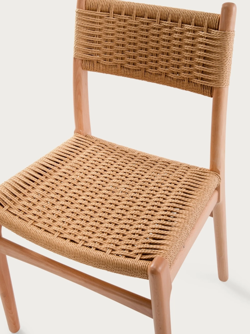 Nordic beech wood dining chair - Liam FurnMod - 2