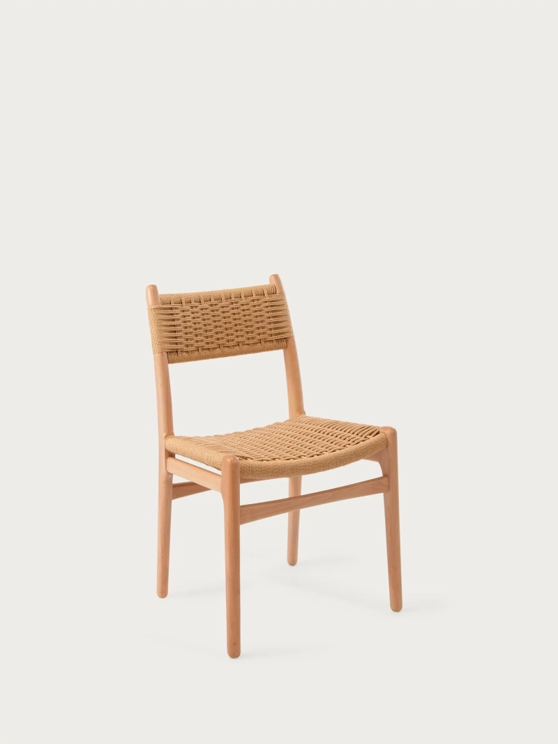 Nordic beech wood dining chair - Liam FurnMod - 2