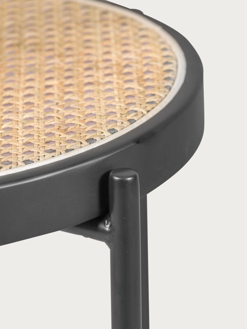 stolička vintage s klasickým designem z přírodního ratanu (74 cm) - North FurnMod - 3