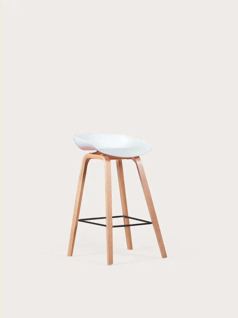 tabouret doudou avec pieds en bois de hêtre (63cm) - Daxer FurnMod - 1