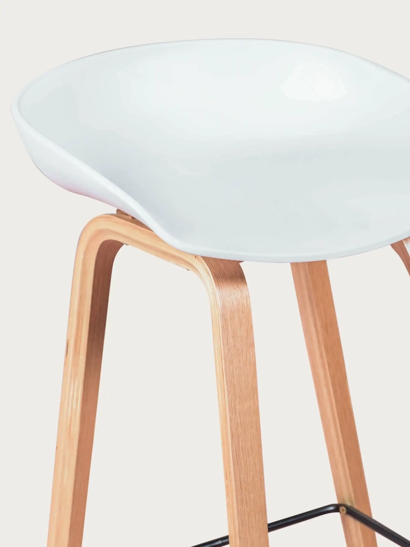 tabouret doudou avec pieds en bois de hêtre (63cm) - Daxer FurnMod - 1