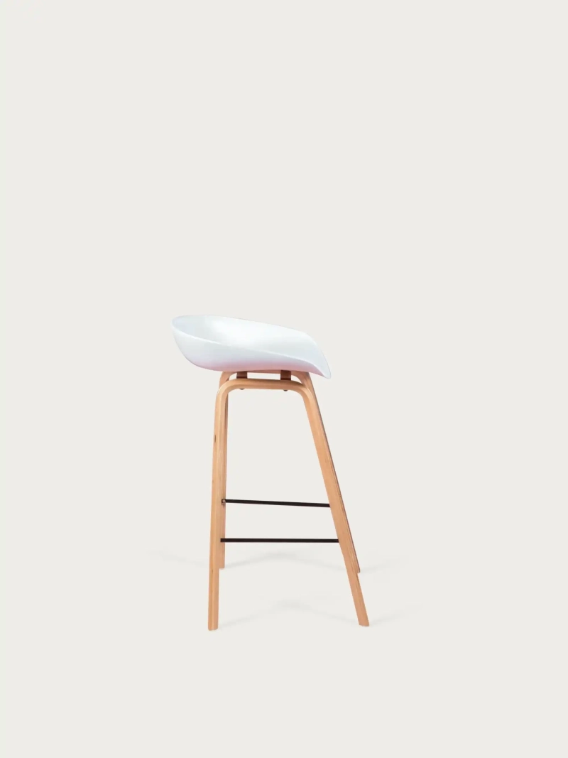 stolička na upokojenie s nohami z bukového dreva (63 cm) - Daxer FurnMod - 6
