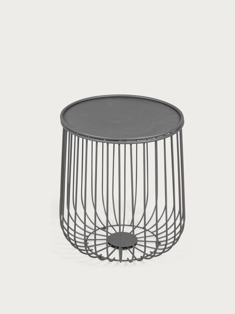 Round stalen bijzettafel geschikt voor buitengebruik - Tanzania FurnMod - 1