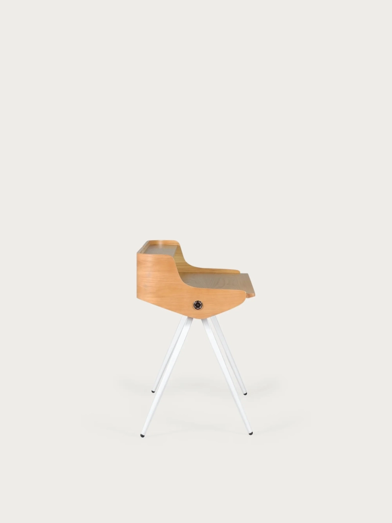 Mesa nórdica de escritorio en madera maciza de roble - Oakland FurnMod - 8