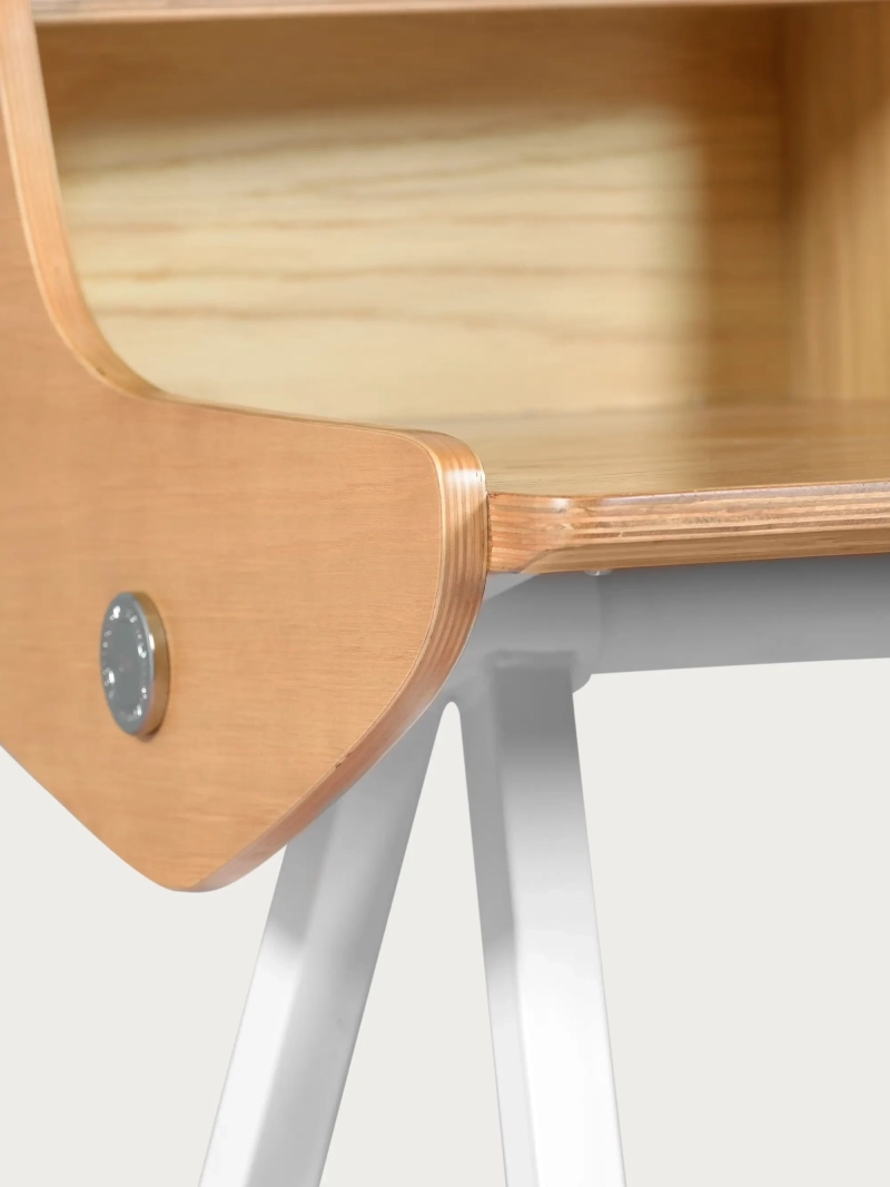 Mesa nórdica de escritorio en madera maciza de roble - Oakland FurnMod - 7